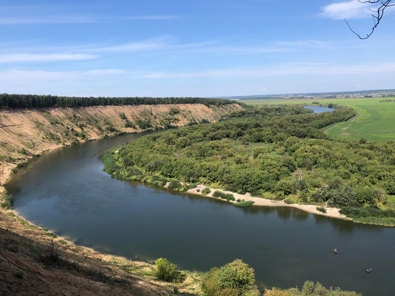 Подкова Дона и центральный парк в д. Кривоборье.